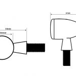 HIGHSIDER LED-blinkers SONIC-X1, svart